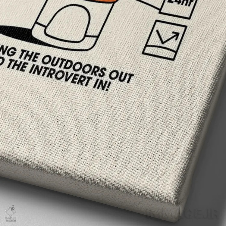 تابلو دکوراتیو ضدآفتاب ویژه درون گراها اثر نورا گازار - نمای نزدیک بافت بوم