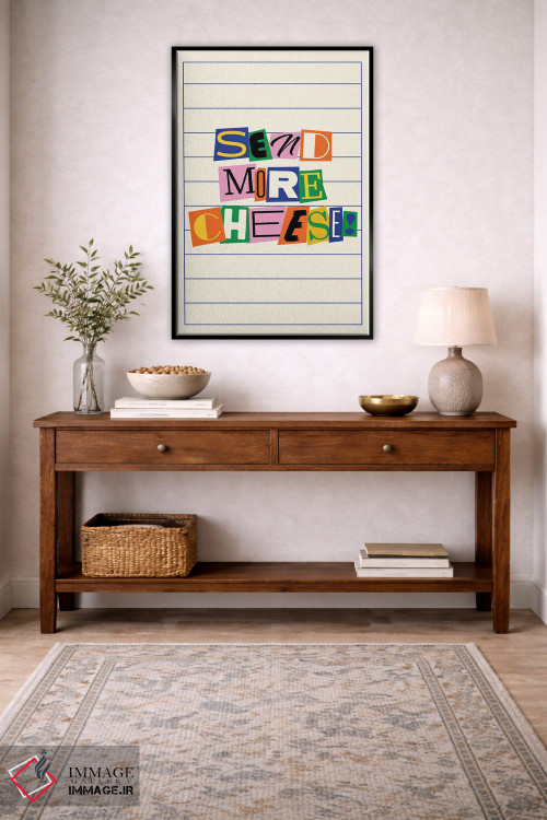 تابلو دکوراتیو پنیر بیشتری بفرست اثر نورا گازار - D4B