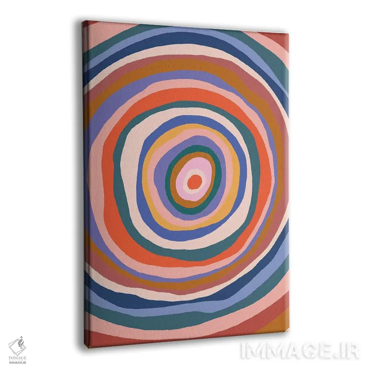 تابلو انتزاعی اثر موجی - نمای پرسپکتیو محصول