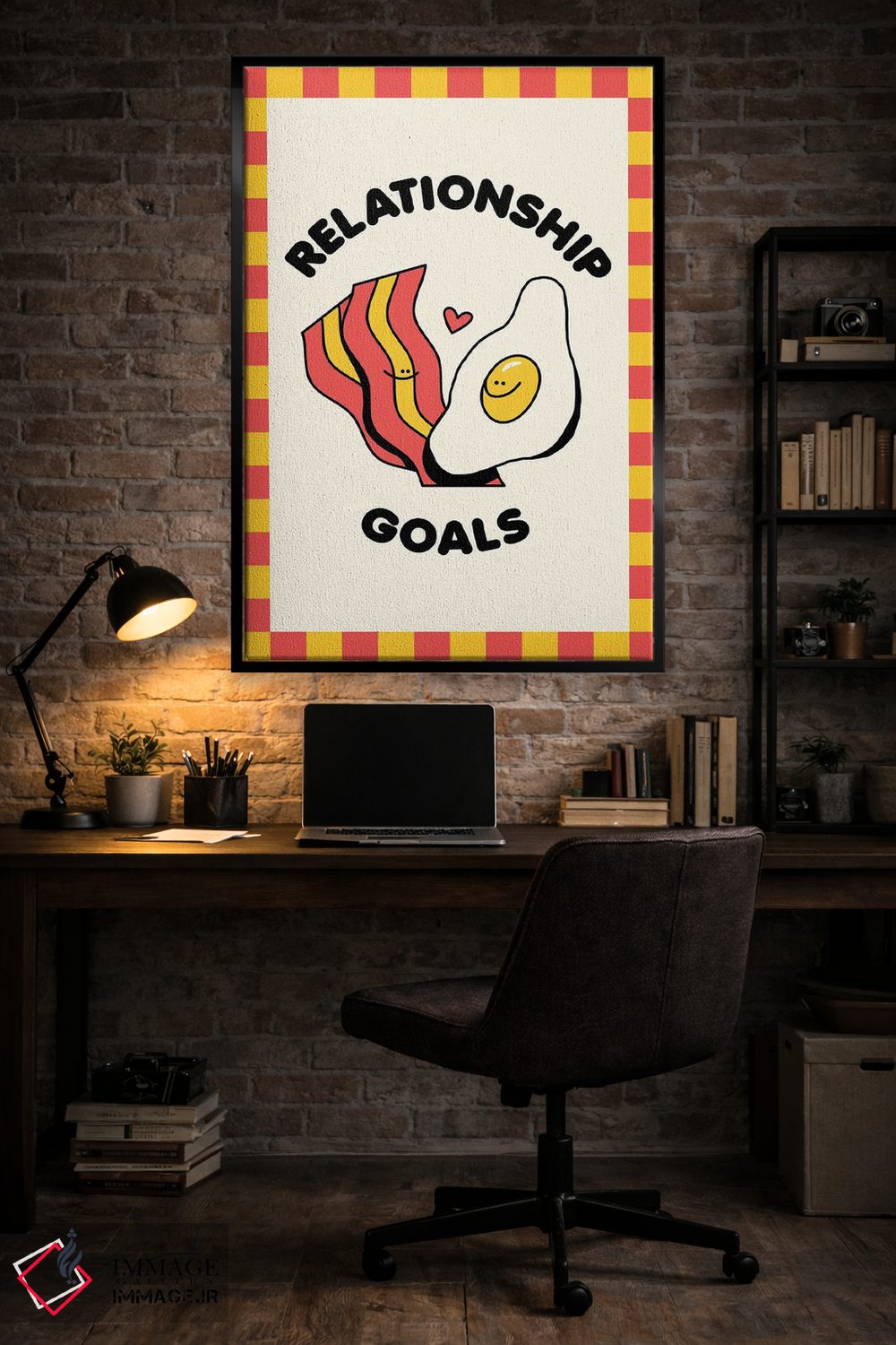 تابلو دکوراتیو اهداف رابطه: بیکن و تخم مرغ اثر نورا گازار - D4B