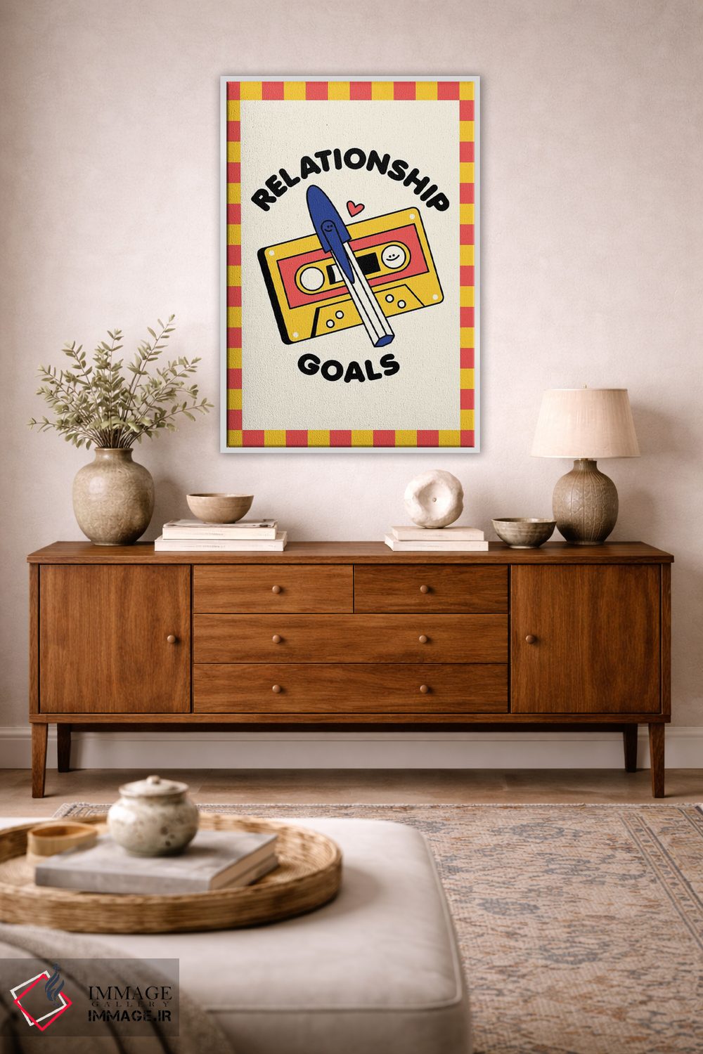تابلو دکوراتیو اهداف رابطه: نوار کاست اثر نورا گازار - D3W