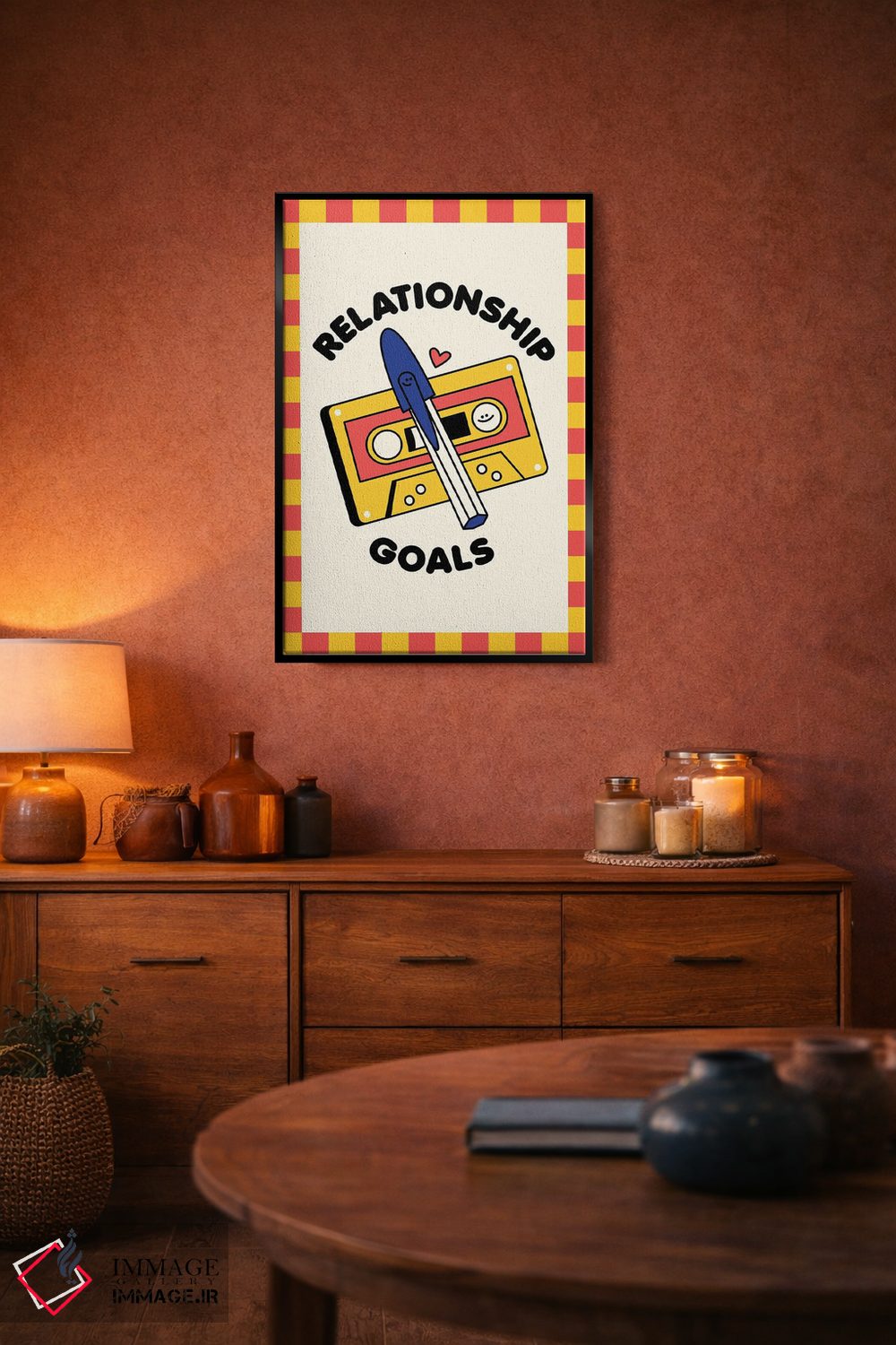 تابلو دکوراتیو اهداف رابطه: نوار کاست اثر نورا گازار - D5B