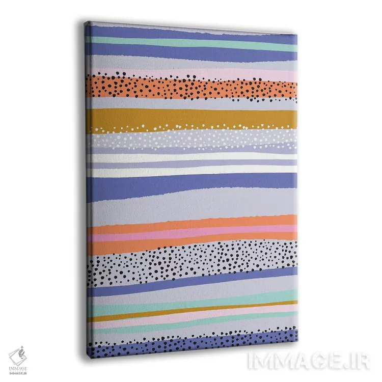 تابلو انتزاعی چه خوشحال ۲ اثر نادیا حسن - نمای پرسپکتیو محصول