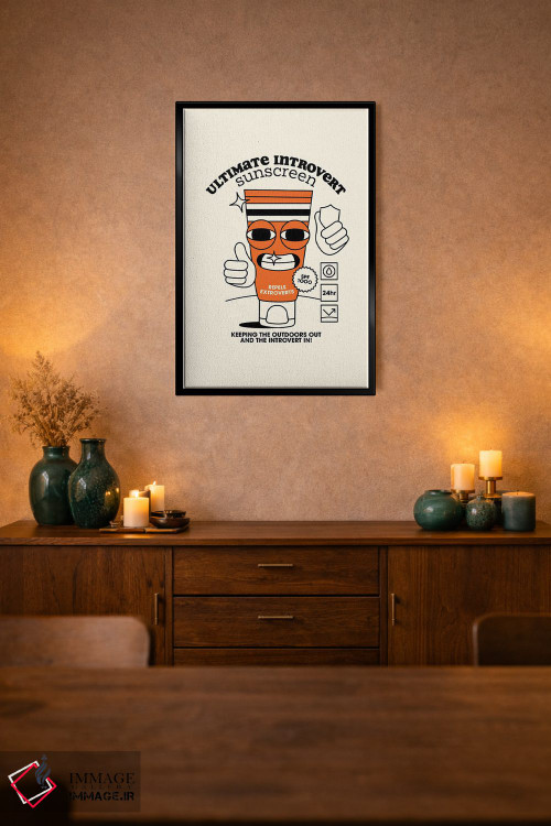 تابلو دکوراتیو ضدآفتاب ویژه درون گراها اثر نورا گازار - D1B