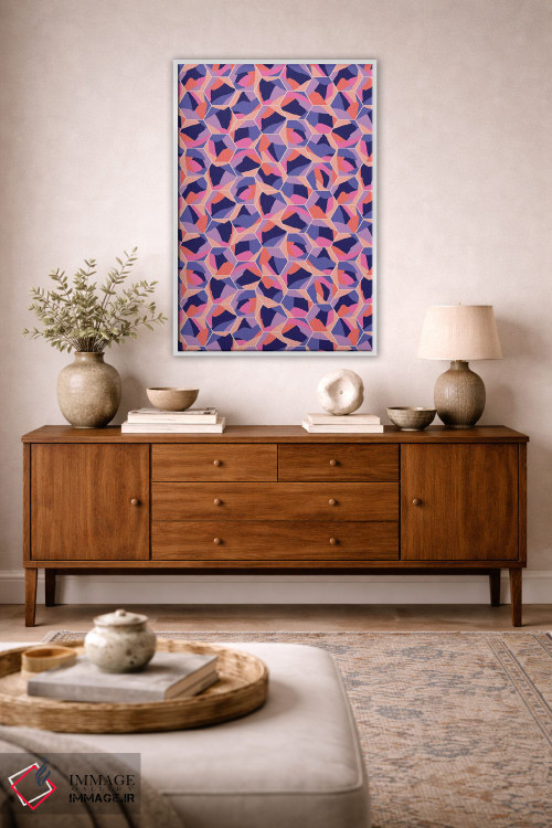 تابلو انتزاعی بال هایت را کشف کن اثر نادیا حسن - D2W