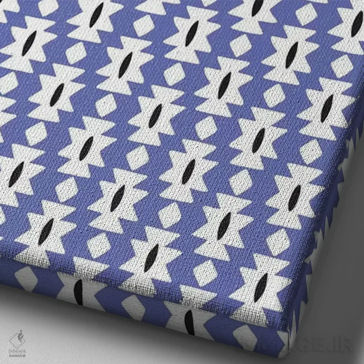 تابلو انتزاعی چه خوشحال ۳ اثر نادیا حسن - نمای نزدیک بافت بوم