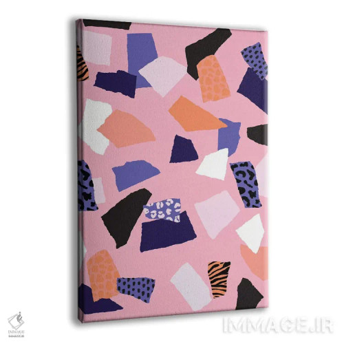 تابلو انتزاعی پناهگاه بوهمیایی ۲ اثر نادیا حسن - نمای پرسپکتیو محصول