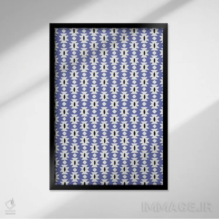 تابلو انتزاعی چه خوشحال ۳ اثر نادیا حسن - نمای قابدار مشکی