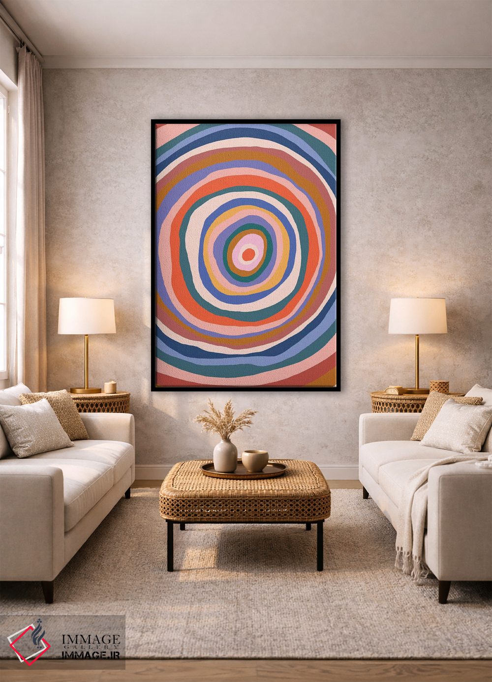 تابلو انتزاعی اثر موجی - D2B