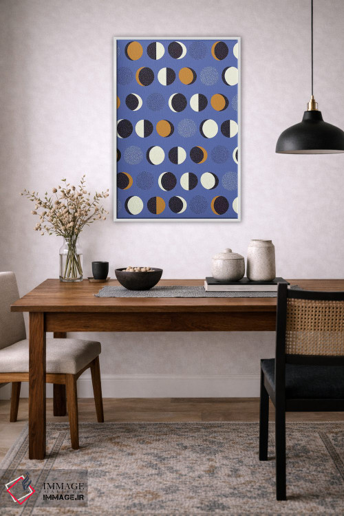 تابلو انتزاعی امواج مثبت ۲ اثر نادیا حسن - D2W