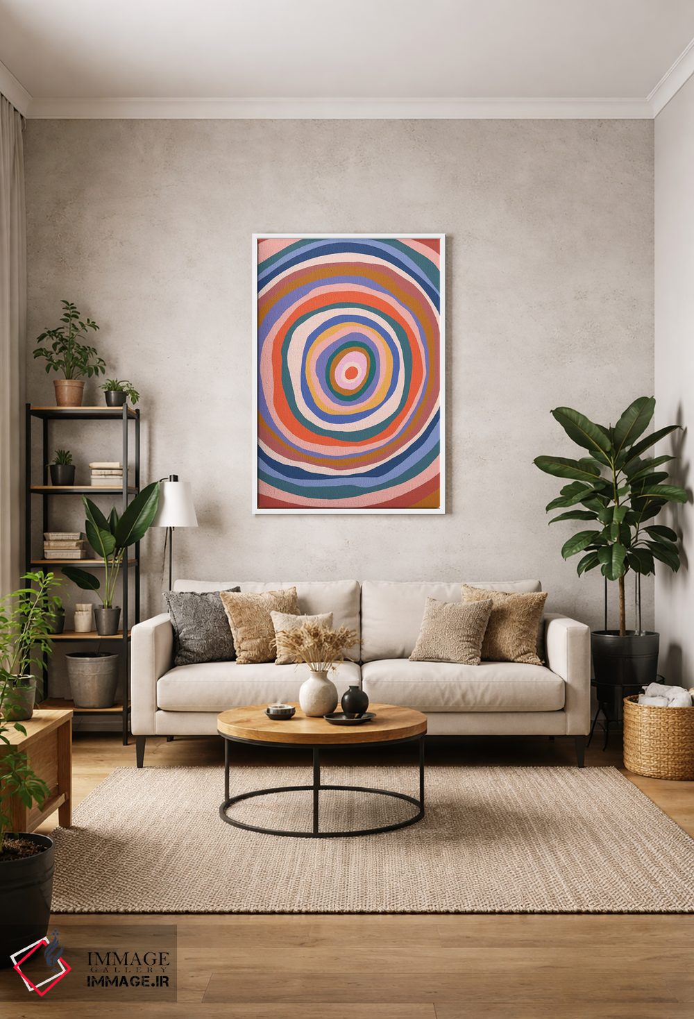 تابلو انتزاعی اثر موجی - D1W