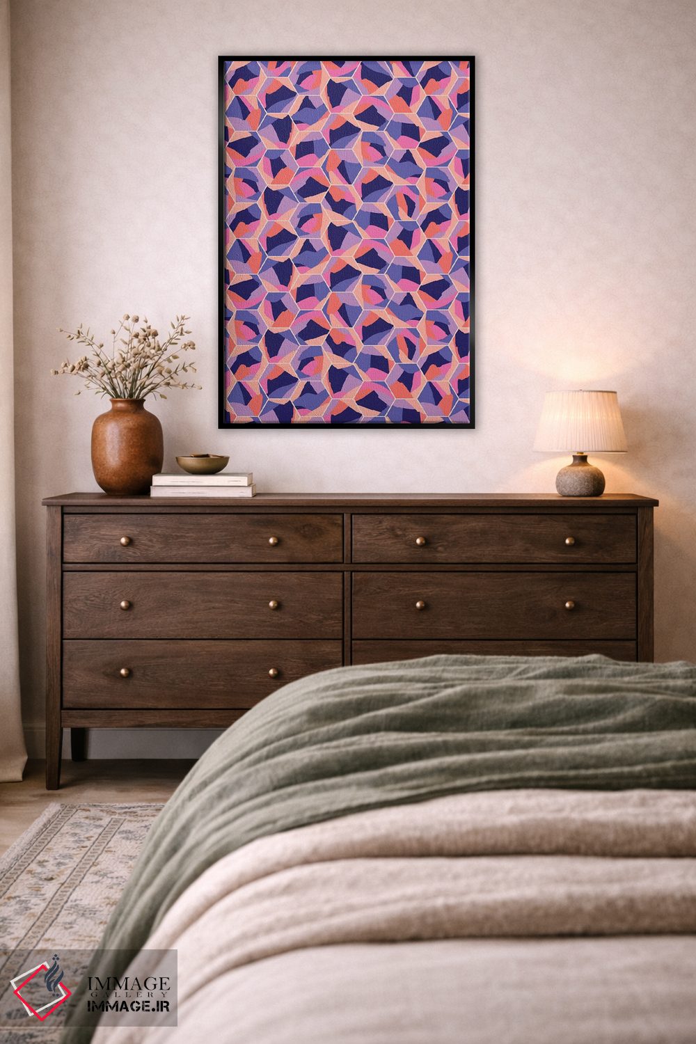 تابلو انتزاعی بال هایت را کشف کن اثر نادیا حسن - D4B