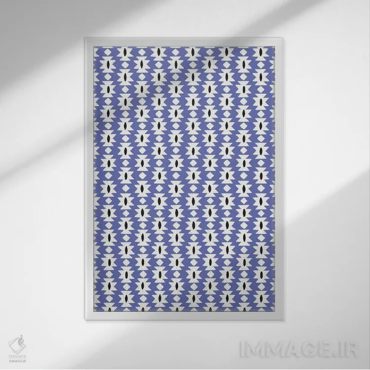 تابلو انتزاعی چه خوشحال ۳ اثر نادیا حسن - نمای قابدار سفید