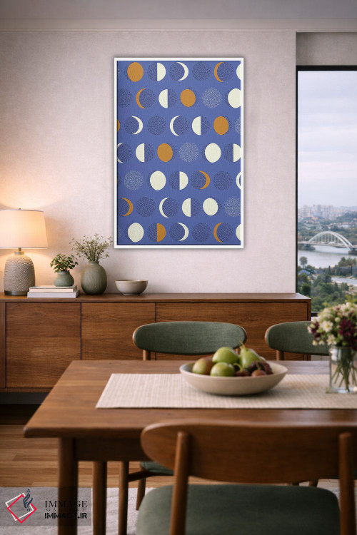 تابلو انتزاعی امواج مثبت ۱ اثر نادیا حسن - D5W