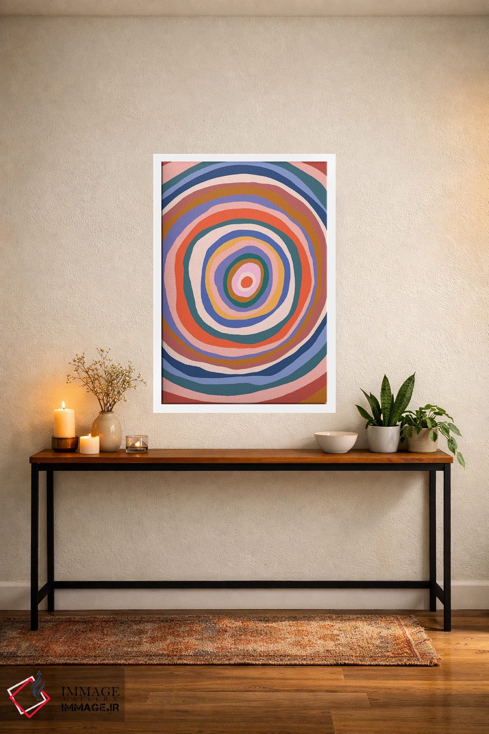 تابلو انتزاعی اثر موجی - D3W