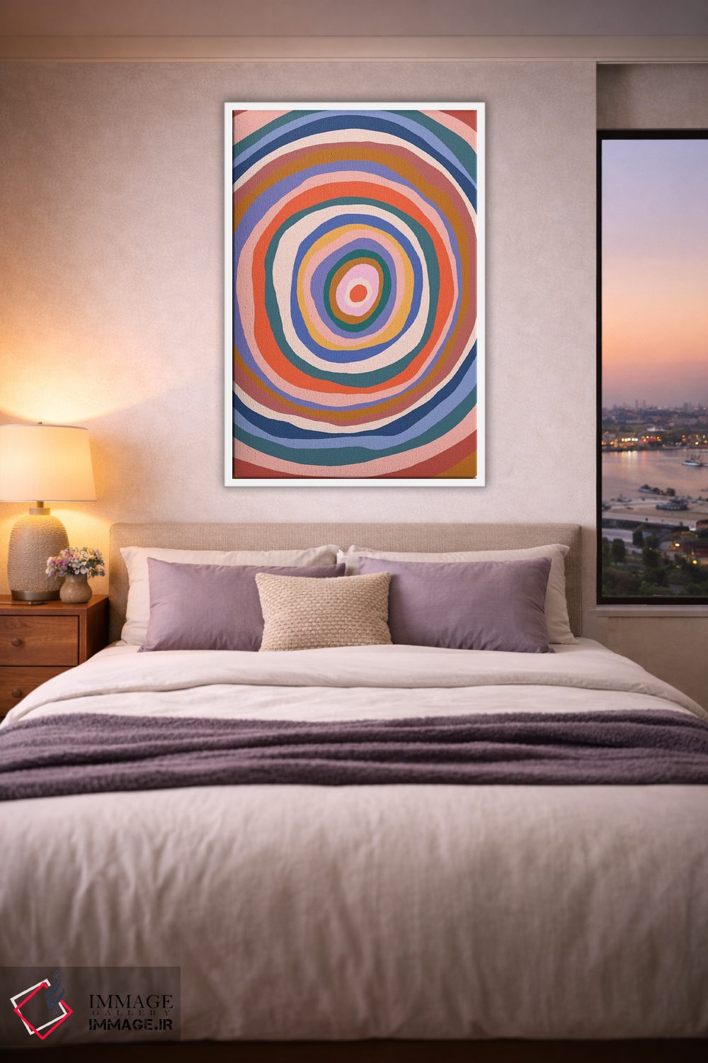 تابلو انتزاعی اثر موجی - D4W