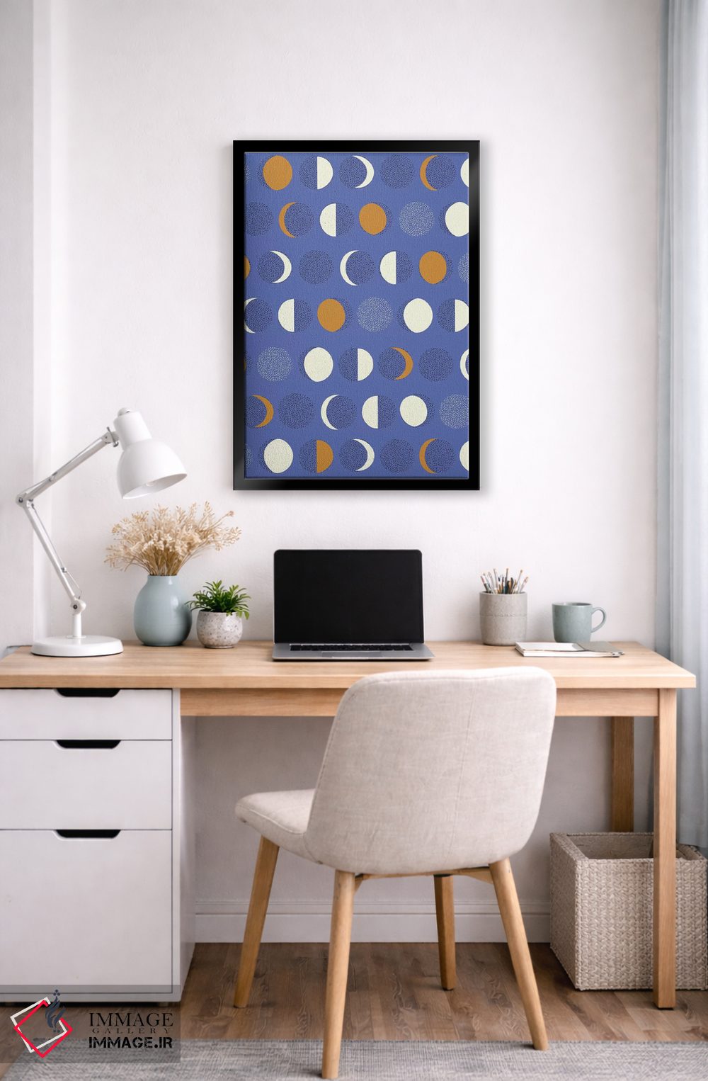 تابلو انتزاعی امواج مثبت ۱ اثر نادیا حسن - D6B