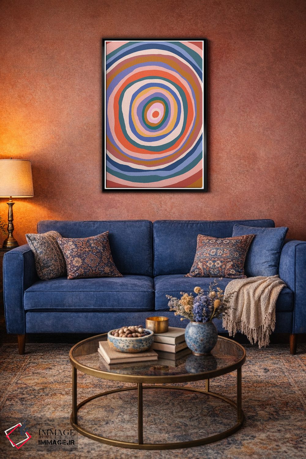 تابلو انتزاعی اثر موجی - D6B