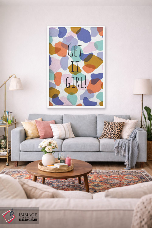 تابلو انتزاعی چه خوشحال ۴ اثر نادیا حسن - D1W