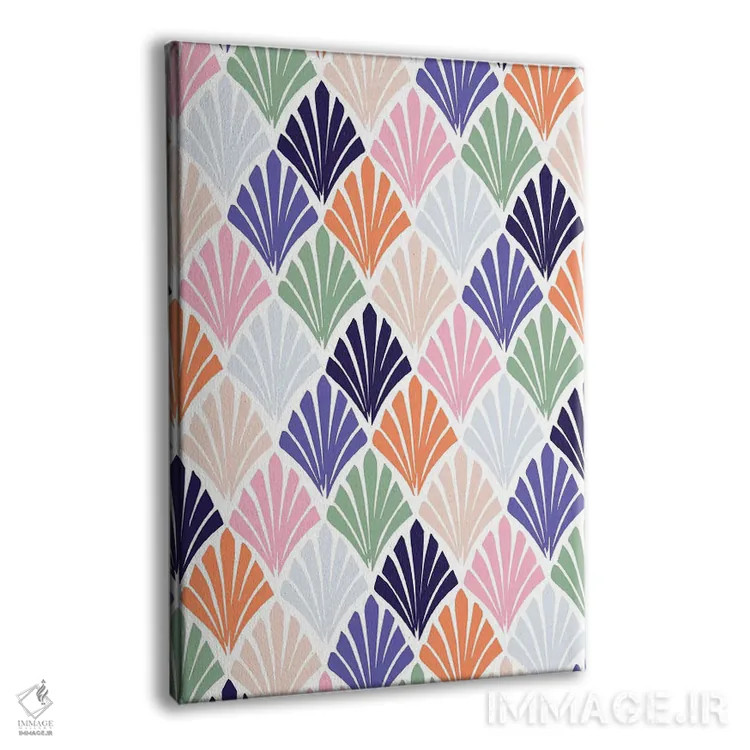 تابلو انتزاعی پناهگاه بوهمیایی ۷ اثر نادیا حسن - نمای پرسپکتیو محصول