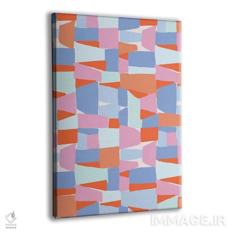 تابلو انتزاعی تغییرشکل دهنده ۵ اثر نادیا حسن - نمای پرسپکتیو محصول
