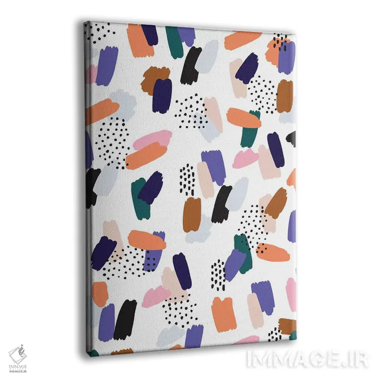 تابلو انتزاعی پناهگاه بوهمیایی ۸ اثر نادیا حسن - نمای پرسپکتیو محصول