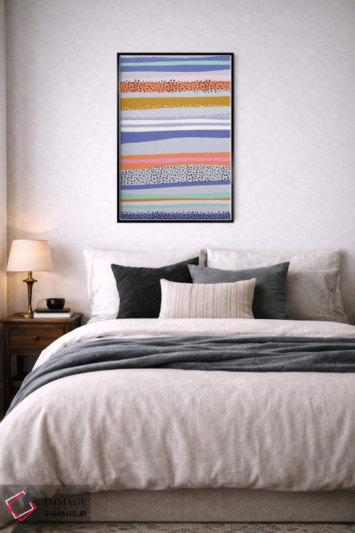 تابلو انتزاعی چه خوشحال ۲ اثر نادیا حسن - D6B