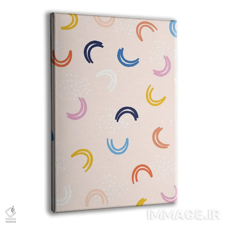 تابلو انتزاعی تغییرشکل دهنده ۷ اثر نادیا حسن - نمای پرسپکتیو محصول