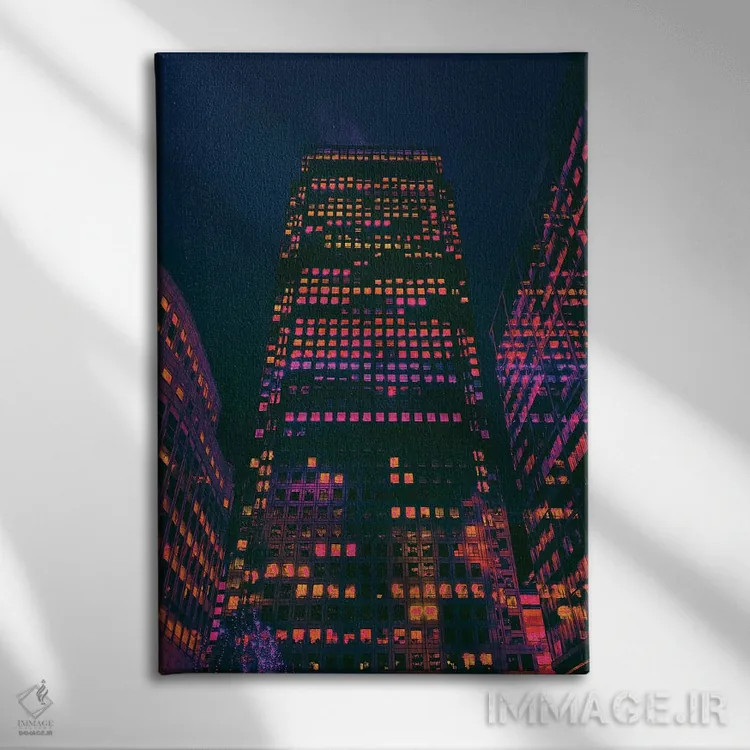 تابلو دکوراتیو دلداده شهر اثر نیتن هد - نمای روبهرو روی دیوار