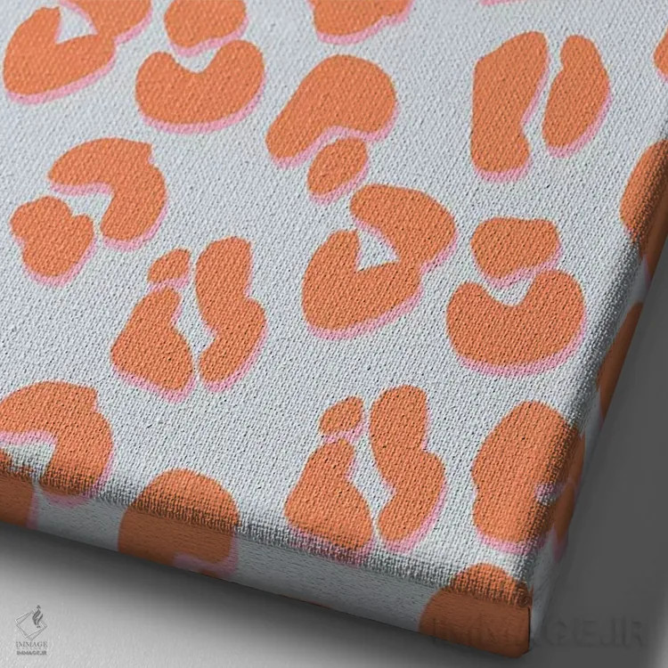 تابلو انتزاعی پناهگاه بوهمیایی ۴ اثر نادیا حسن - نمای نزدیک بافت بوم