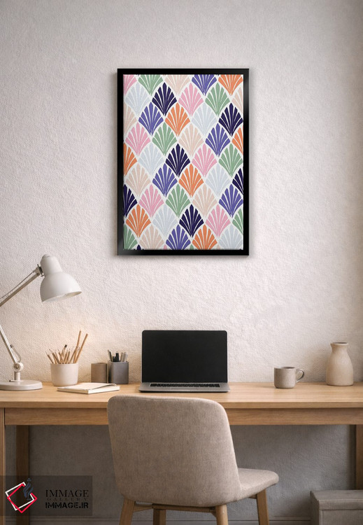 تابلو انتزاعی پناهگاه بوهمیایی ۷ اثر نادیا حسن - D2B