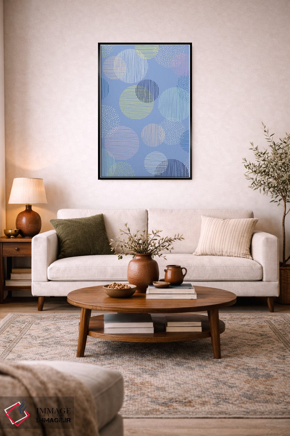 تابلو انتزاعی تغییرشکل دهنده ۴ اثر نادیا حسن - D4B