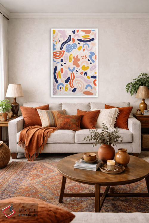 تابلو انتزاعی تغییرشکل دهنده ۶ اثر نادیا حسن - D1W