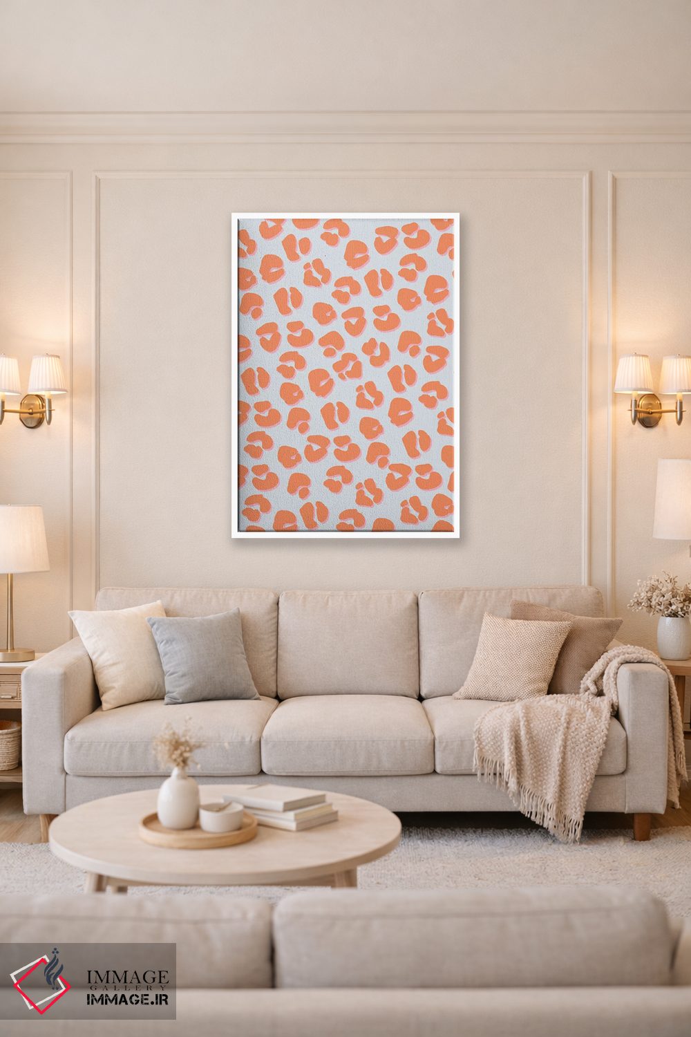 تابلو انتزاعی پناهگاه بوهمیایی ۴ اثر نادیا حسن - D1W