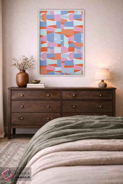 تابلو انتزاعی تغییرشکل دهنده ۵ اثر نادیا حسن - D2W