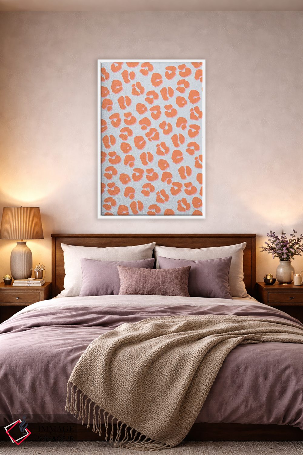 تابلو انتزاعی پناهگاه بوهمیایی ۴ اثر نادیا حسن - D2W