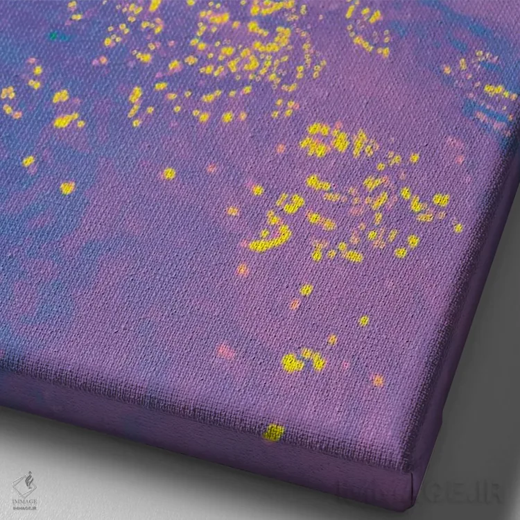 تابلو دکوراتیو امواج امید اثر نیتن هد - نمای نزدیک بافت بوم