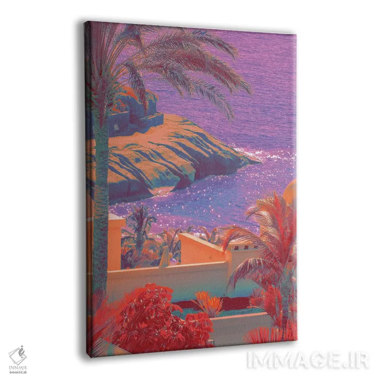 تابلو دکوراتیو مزارع اسطوخودوس اثر نیتن هد - نمای پرسپکتیو محصول