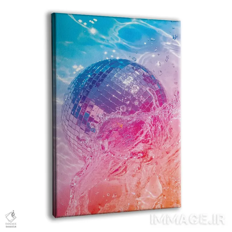 تابلو دکوراتیو درخشش دیسک اثر نیتن هد - نمای پرسپکتیو محصول