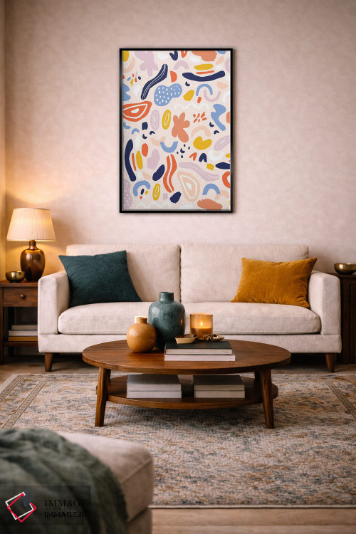 تابلو انتزاعی تغییرشکل دهنده ۶ اثر نادیا حسن - D4B