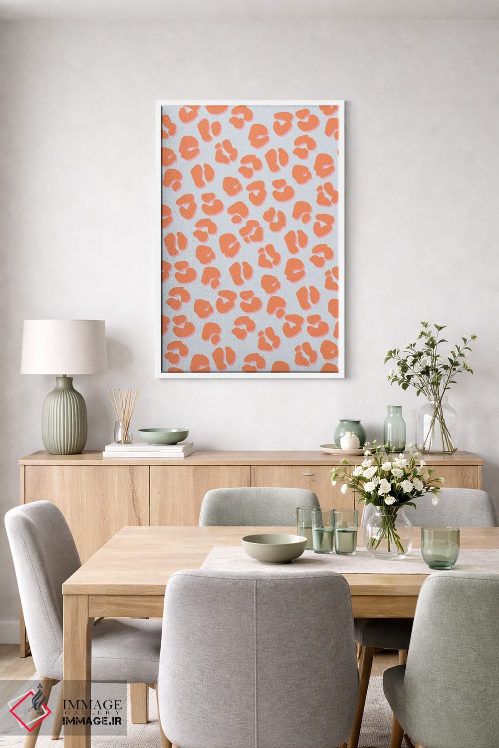 تابلو انتزاعی پناهگاه بوهمیایی ۴ اثر نادیا حسن - D4W