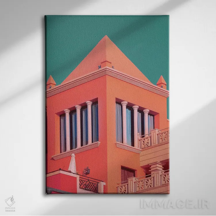 تابلو دکوراتیو عظیم الجثه اثر نیتن هد - نمای روبهرو روی دیوار