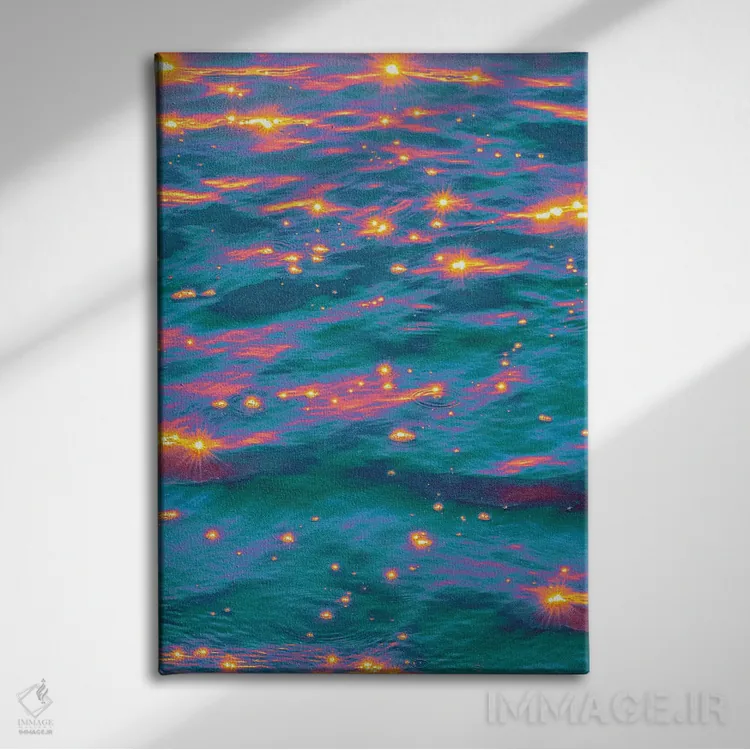 تابلو دکوراتیو نیروی طبیعت اثر نیتن هد - نمای روبهرو روی دیوار