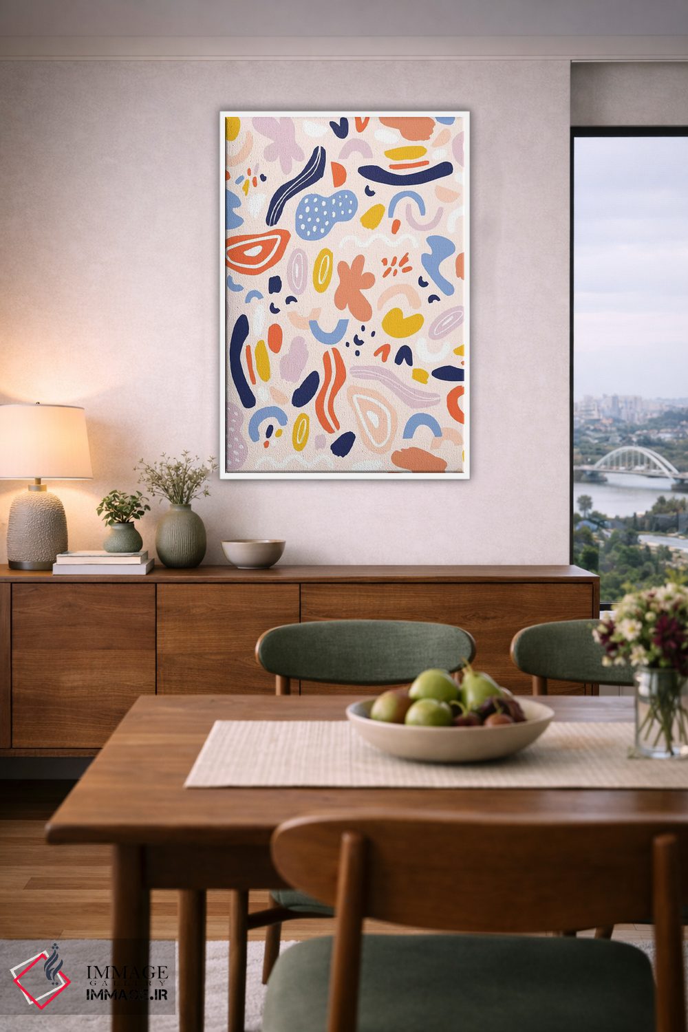 تابلو انتزاعی تغییرشکل دهنده ۶ اثر نادیا حسن - D5W