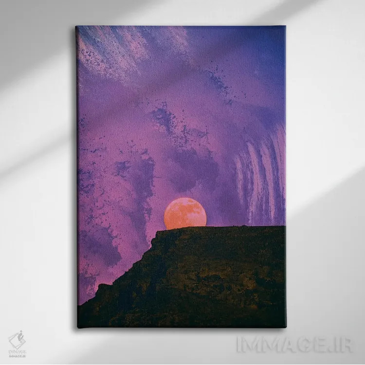 تابلو دکوراتیو خشم نپتون اثر نیتن هد - نمای روبهرو روی دیوار