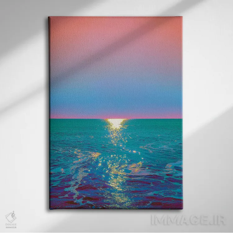 تابلو دکوراتیو افق کیهانی اثر نیتن هد - نمای روبهرو روی دیوار