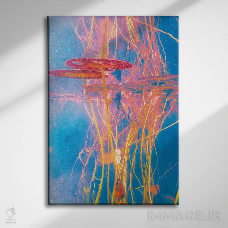 تابلو دکوراتیو اکوسیستماتیک اثر نیتن هد - نمای روبهرو روی دیوار