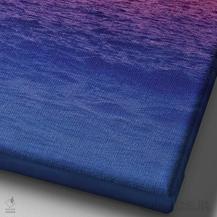 تابلو دکوراتیو پایان فصل اثر نیتن هد - نمای نزدیک بافت بوم