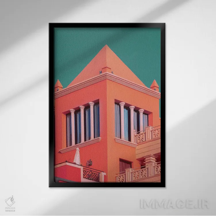 تابلو دکوراتیو عظیم الجثه اثر نیتن هد - نمای قابدار مشکی