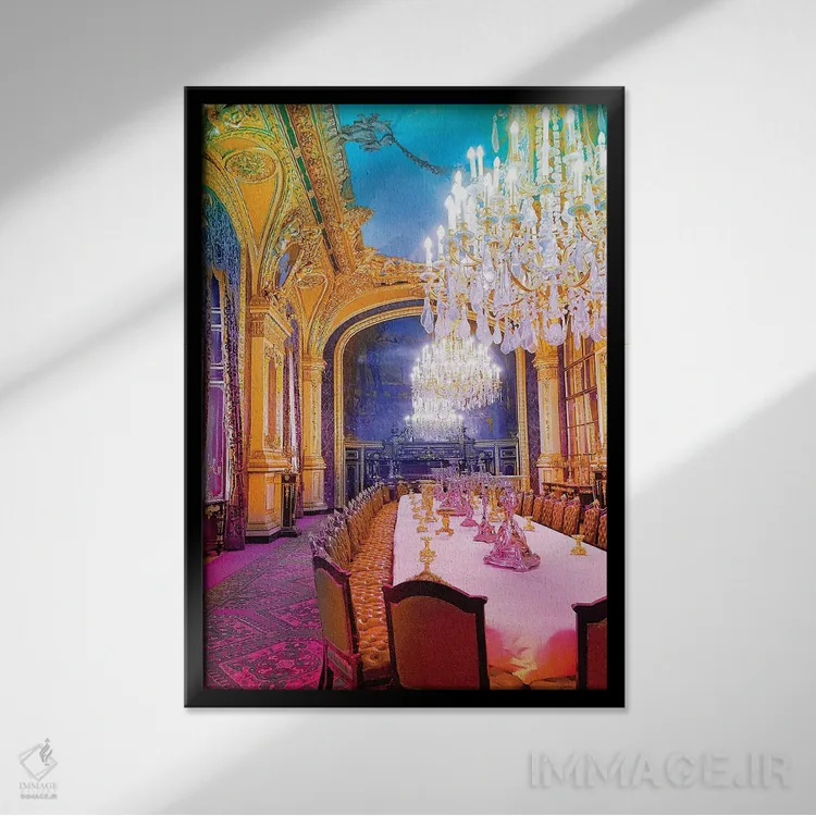 تابلو دکوراتیو چشم نوازی کن اثر نیتن هد - نمای قابدار مشکی